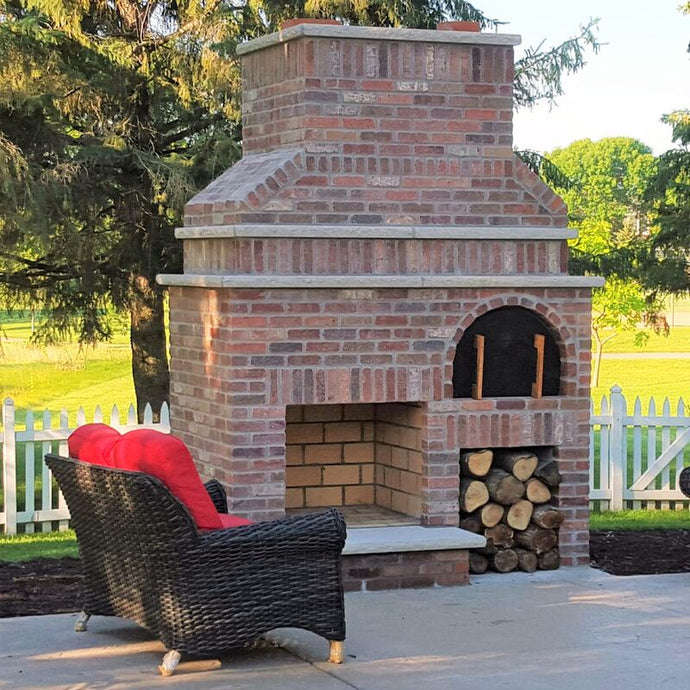 Build the Perfect Red Brick Outdoor Fireplace for Year-Round Enjoyment