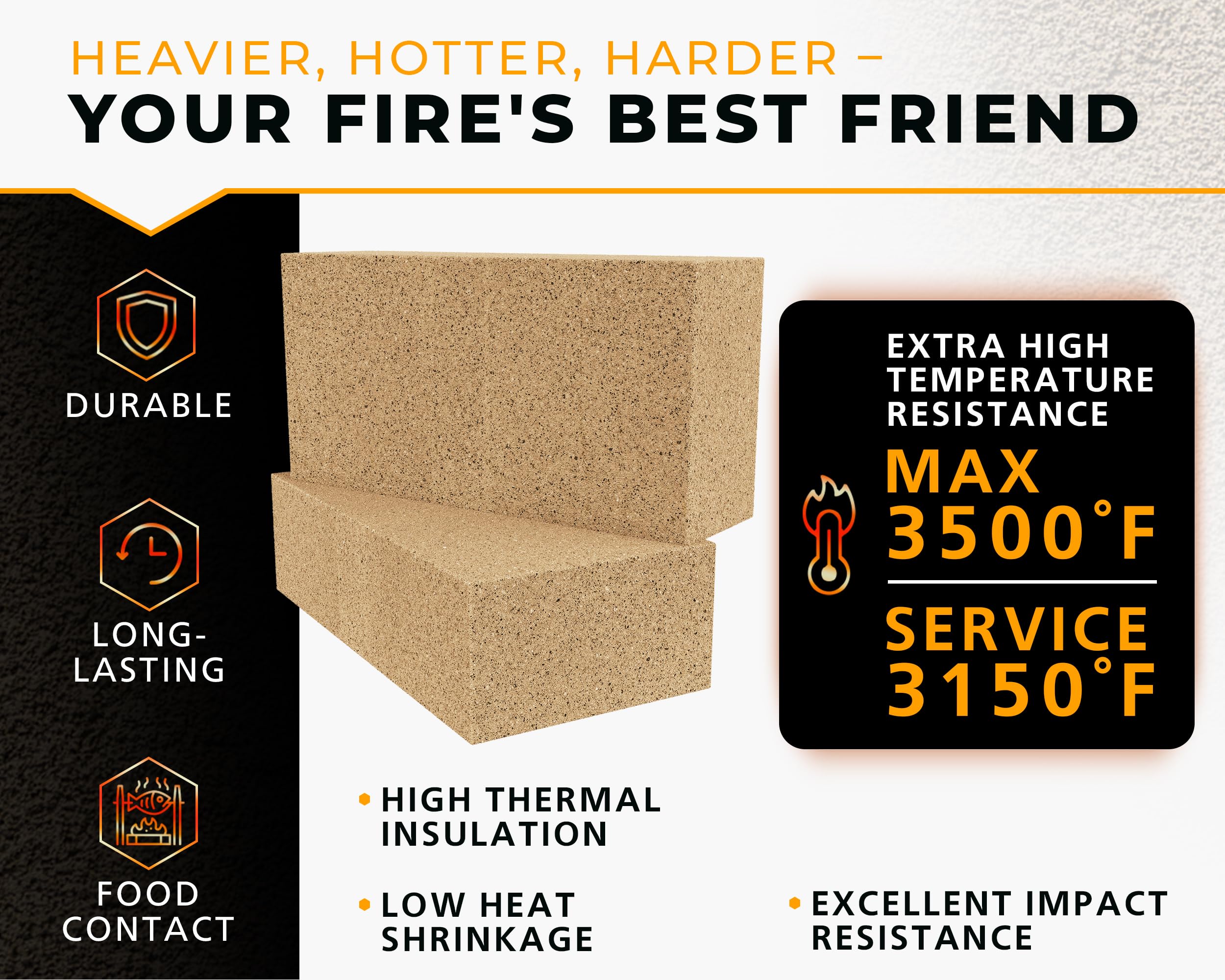 High-Temperature Round Fire Bricks for Ovens and Furnaces – Durable and Heat-Resistant