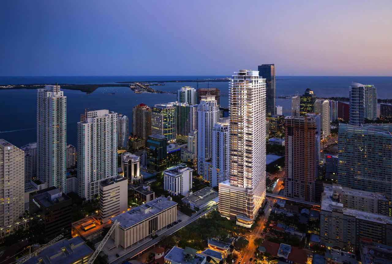 Stunning Brickell Flatiron Photos: A Visual Tour of Miami's Iconic Landmark