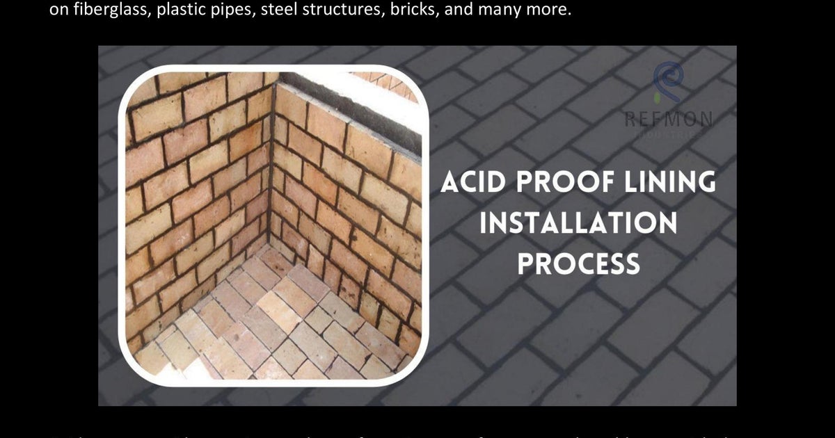 Acid Proof Bricks Installation:  Tips and Tricks