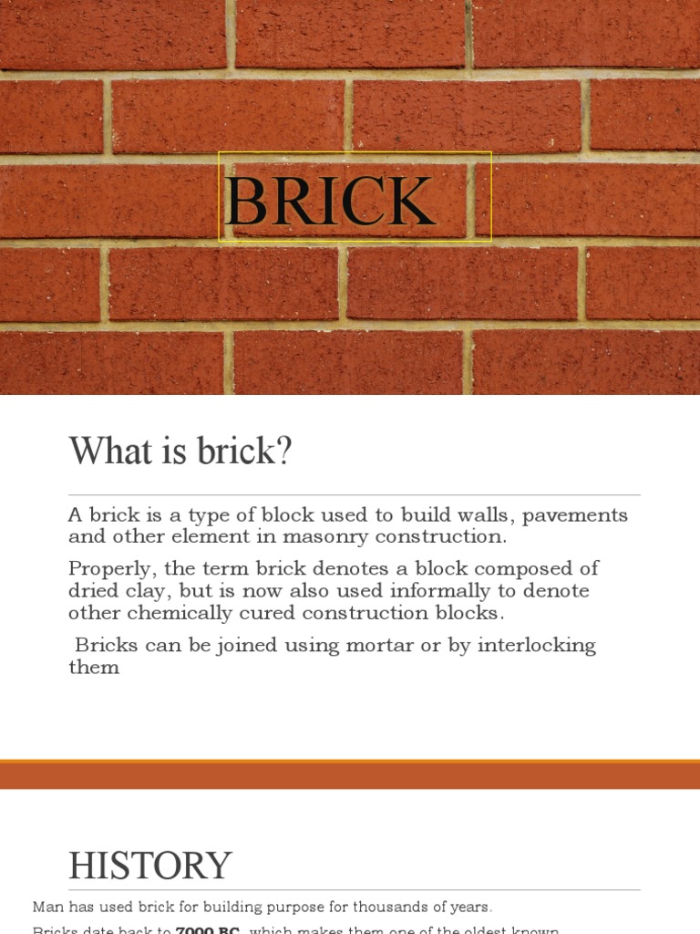 Brick as What? Understanding the Meaning and Usage