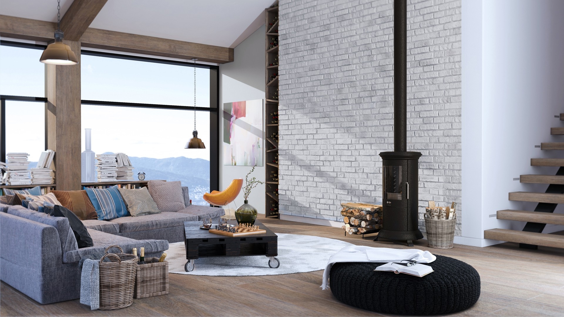 Creating a Stunning White on Bricks Feature Wall