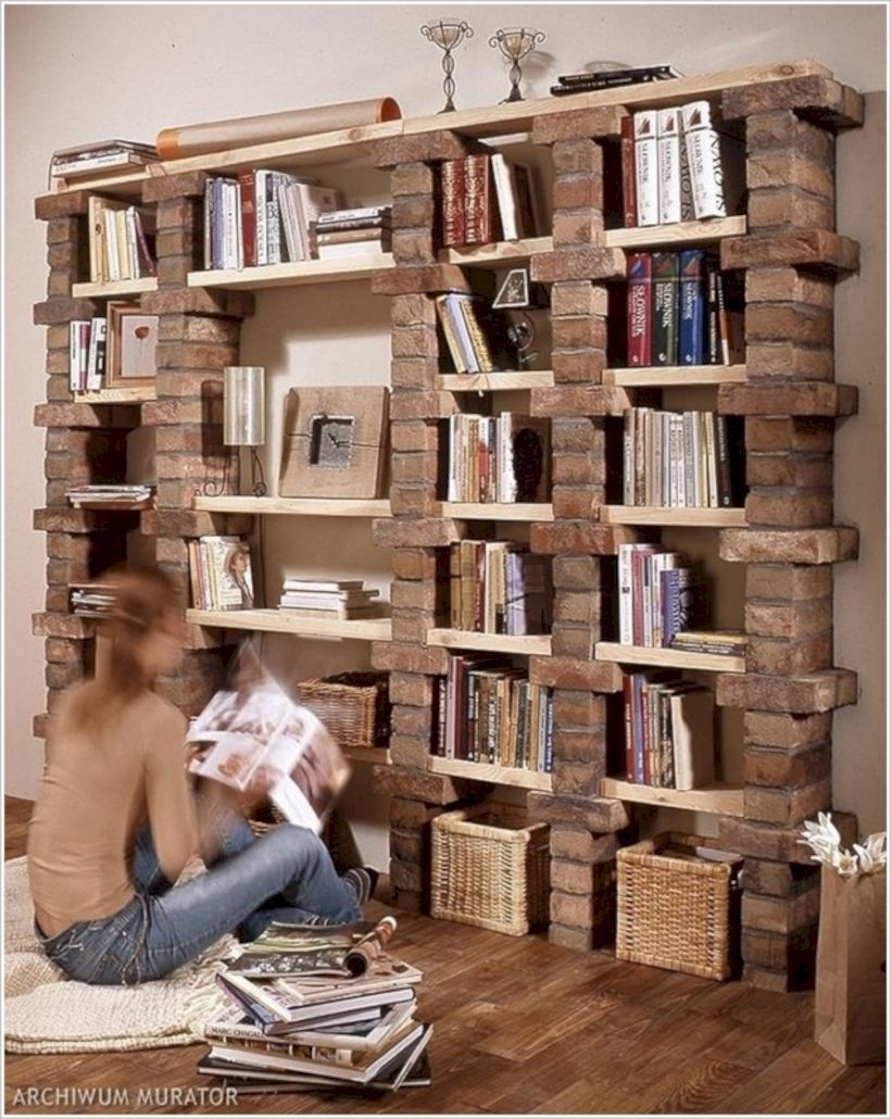 Cool Shelves with Bricks: Get Creative with This Simple Setup.