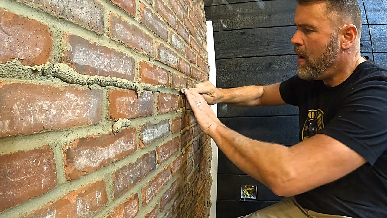 using black mortar for bricks, get that pro finish