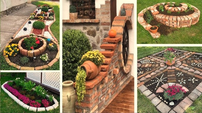 Half moon bricks ideas for garden. (Check these easy design tips)