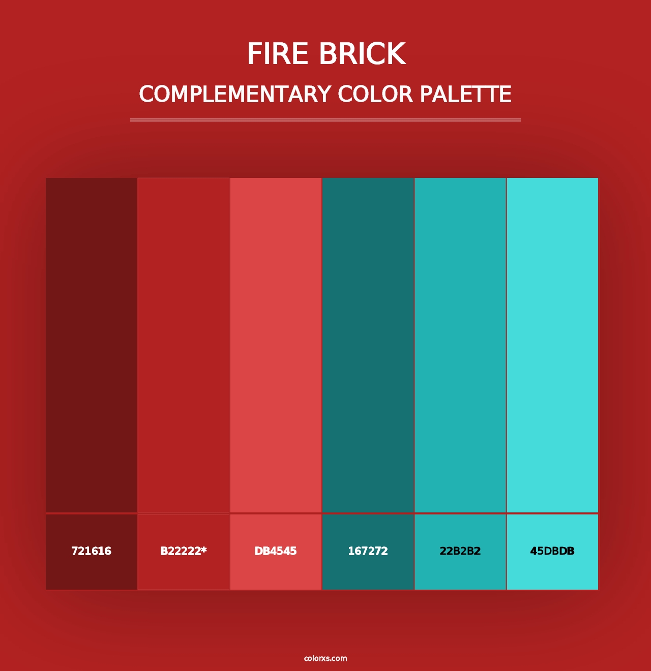 Fire brick color guide: what colors go well with it?