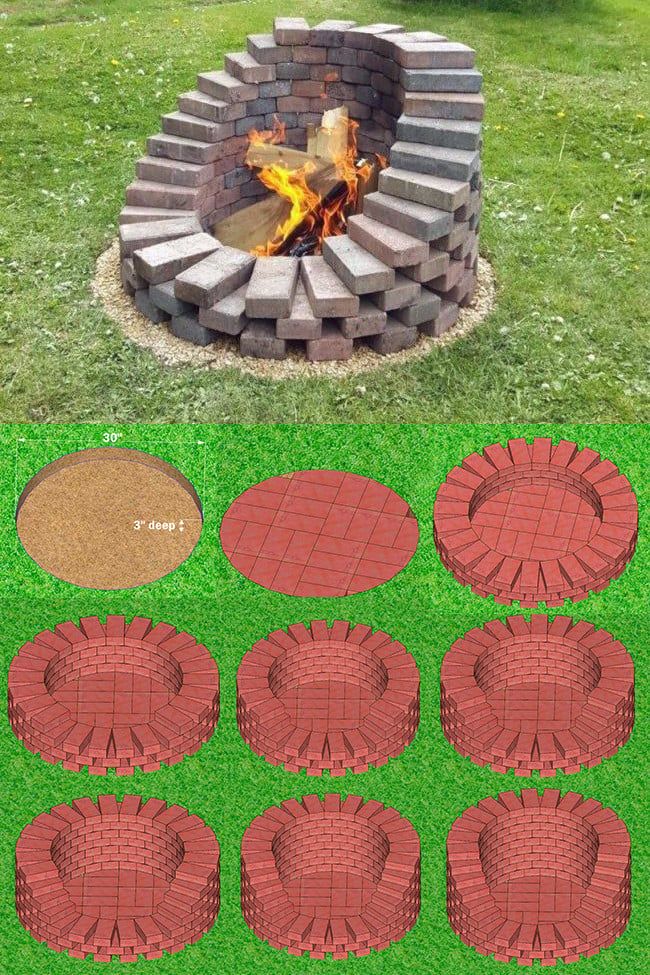 Bricks Fire Pit: Easy DIY Project Ideas and Plans