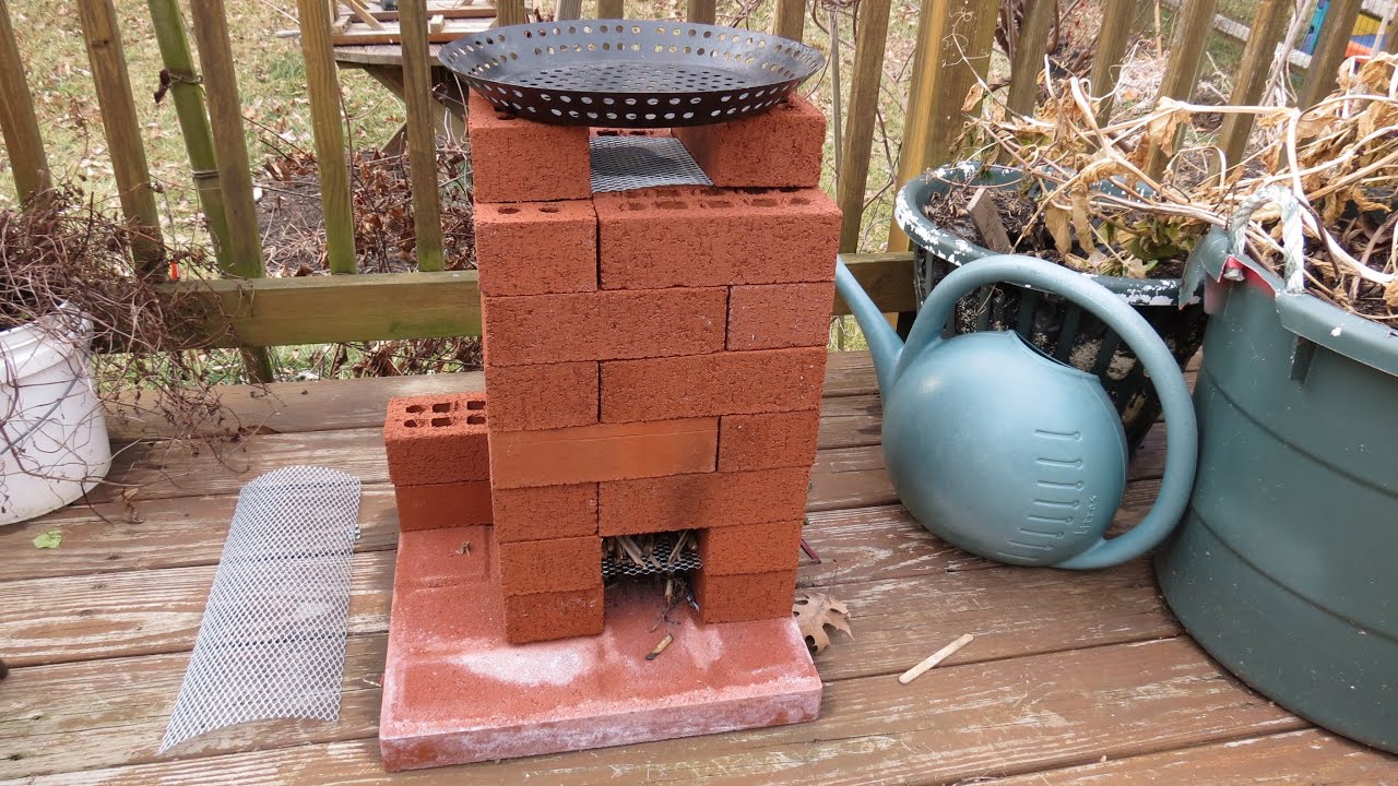 Make a Rocket Stove: How to Make a Rocket Stove with Bricks in Your Backyard