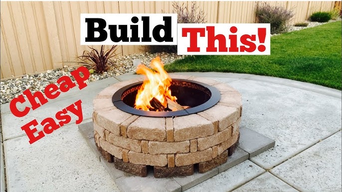 Making a Brick Fire Pit on a Budget: save Cost easy to build